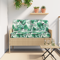 vidaXL Kuddsats Löv 3 pcs Bladmönster Oxford Tyg