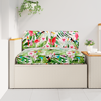 vidaXL Kuddsats Blommor 3 pcs Flerfärgsdesign Oxford Tyg