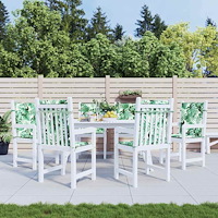vidaXL Stolkuddar Övrigt 6 pcs Bladmönster 100 x 50 x 3 cm Oxford tyg