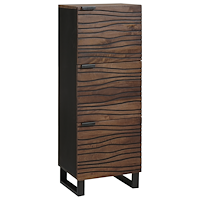 vidaXL Skåp Brun 40 x 33 x 110 cm massivt mangoträ