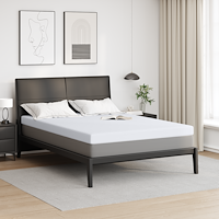 vidaXL Madrasskydd Vit 160 x 200 cm 100% polyester jacquard tyg