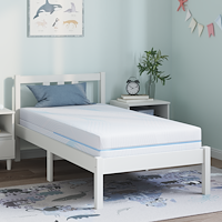 vidaXL Madrass Vit 80 x 160 cm Skum
