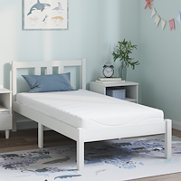 vidaXL Madrass Vit 80 x 160 cm Skum