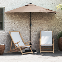 vidaXL Trädgårdsparasol Taupe 294 x 150 x 224 cm tyg
