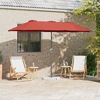 vidaXL Trädgårdsparasol Terracotta 370 x 197 x 239 cm