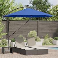vidaXL Cantilever bananparasol azurblå 294 x 294 x 248 cm
