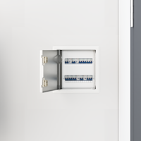 vidaXL Åtkomstpanel 2 pcs Vit 20 x 20 cm Stål