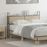 vidaXL Förvaringshuvudgavel Sonoma ek 160 cm Konstruerat trä