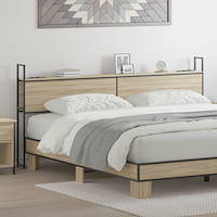 vidaXL Förvaringshuvudgavel Sonoma ek 200 cm Konstruerat trä