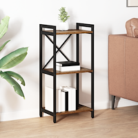 vidaXL Hyllsystem Gammalt trä 40 x 30 x 85 cm Konstruerat trä