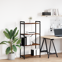 vidaXL Hyllsystem Rökt ek 40 x 30 x 85 cm Konstruerat trä