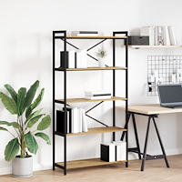 vidaXL Hyllsystem Artisan Ek 80 x 30 x 155 cm Konstruerat trä