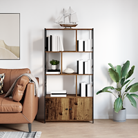 vidaXL Hyllsystem Gammalt trä 80 x 30 x 155,5 cm Konstruerat trä