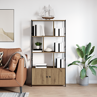 vidaXL Hyllsystem artisan ek 80 x 30 x 155.5 cm Konstruerat trä