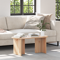 vidaXL Kaffeebord Naturfärg 80 x 39.5 x 35 cm Massivt tallträ