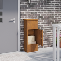 vidaXL Paketbox Rostig 44.5 x 29 x 110.5 cm cortenstål