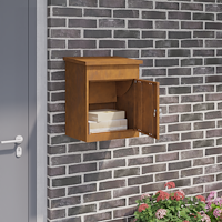 vidaXL Paketbox Rostig 44 x 35 x 59 cm cortenstål
