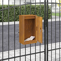vidaXL brevlåda Rostig 30 x 23 x 55 cm cortenstål
