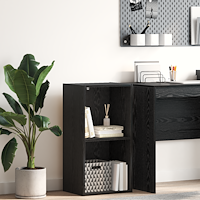 vidaXL Bokhylla Svart ek 40 x 30 x 77 cm Konstruerat trä