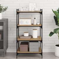 vidaXL Bokhylla Bräda med hylla 4 pcs Brun 100 x 40 x 1.5cm Spånskiva