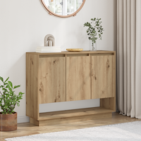 vidaXL Sideboard med hylla med dörr artisan ek 97 x 29 x 75 cm Konstruerat trä
