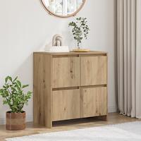 vidaXL Sideboard artisan ek 70 x 41 x 75 cm Konstruerat trä