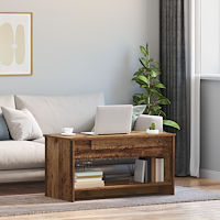vidaXL Kaffeebord Gammalt trä 102 x 50 x 52.5 cm Konstruerat trä