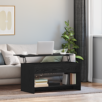 vidaXL Kaffeebord Svart ek 102 x 50 x 52.5 cm Konstruerat trä