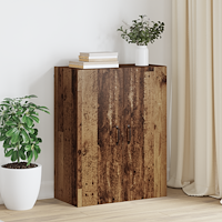 vidaXL Hängande skåp Gammalt trä 69.5 x 34 x 90 cm Konstruerat trä