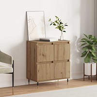vidaXL Sideboard med lagring med dörr Brun 60 x 35 x 70 cm Konstruerat trä