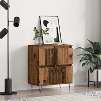 vidaXL Sideboard med lagring med dörr Brun 60 x 35 x 70 cm Konstruerat trä