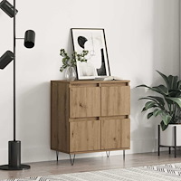 vidaXL Sideboard med lagring med dörr Brun 60 x 35 x 70 cm Konstruerat trä