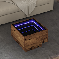 vidaXL Kaffeebord Gammalt trä 40 x 40 x 30 cm Konstruerat trä