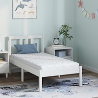 vidaXL Madrass med kokoslager Vit 140 x 70 cm PU skum