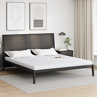 vidaXL Madrass med kokoslager Vit 200 x 200 cm PU skum
