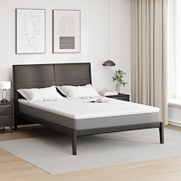vidaXL Madrasskydd Vit 160 x 200 cm Icke-klibbig polyester