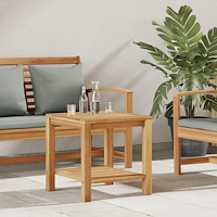 vidaXL Kaffeebord Brun 45 x 45 x 45 cm Massivt teakträ