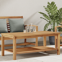 vidaXL Kaffeebord Brun 110 x 55 x 45 cm Massivt teakträ
