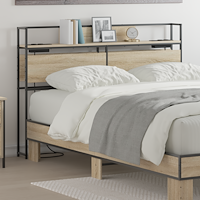 vidaXL Förvaringshuvudgavel Sonoma ek 120 cm Konstruerat trä