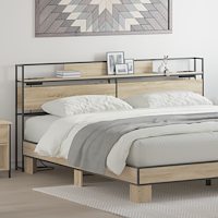 vidaXL Förvaringshuvudgavel Sonoma ek 180 cm Konstruerat trä