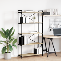 vidaXL Bokhylla Sonoma ek 80 x 30 x 153 cm Konstruerat trä