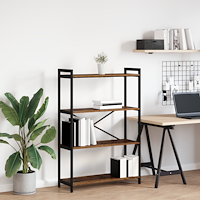vidaXL Bokhylla Gammalt trä 80 x 30 x 118 cm Spånskiva
