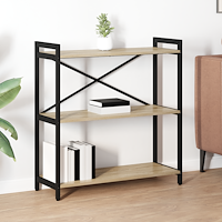 vidaXL Bokhylla Sonoma ek 80 x 30 x 83 cm Spånskiva