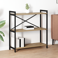 vidaXL Bokhylla artisan ek 80 x 30 x 83 cm Konstruerat trä