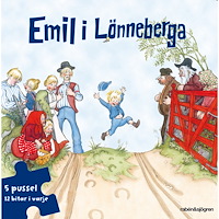 Astrid Lindgren Emil i Lönneberga Pusselbok : 5 pussel med 12 bitar i varje
