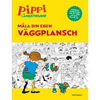 Astrid Lindgren Pippi målarbok. Måla din egen väggplansch