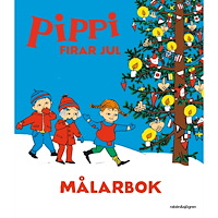 Astrid Lindgren Pippi firar jul - Målarbok