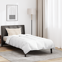 vidaXL Duntäcke Övrigt med kudde 2 pcs Vit 140 x 220 cm Dun