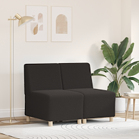 vidaXL Soffa Chiar 2 pcs Mörkgrå 55 x 74 x 82 cm Mockatyg