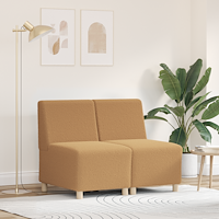 vidaXL Soffa Chiar 2 pcs Beige 55 x 74 x 82 cm Mockatyg